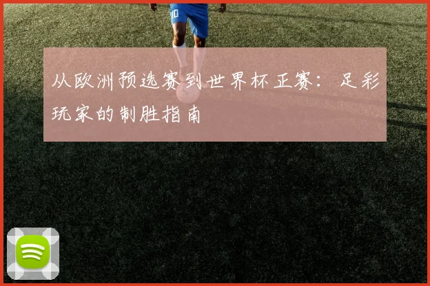 从欧洲预选赛到世界杯正赛：足彩玩家的制胜指南